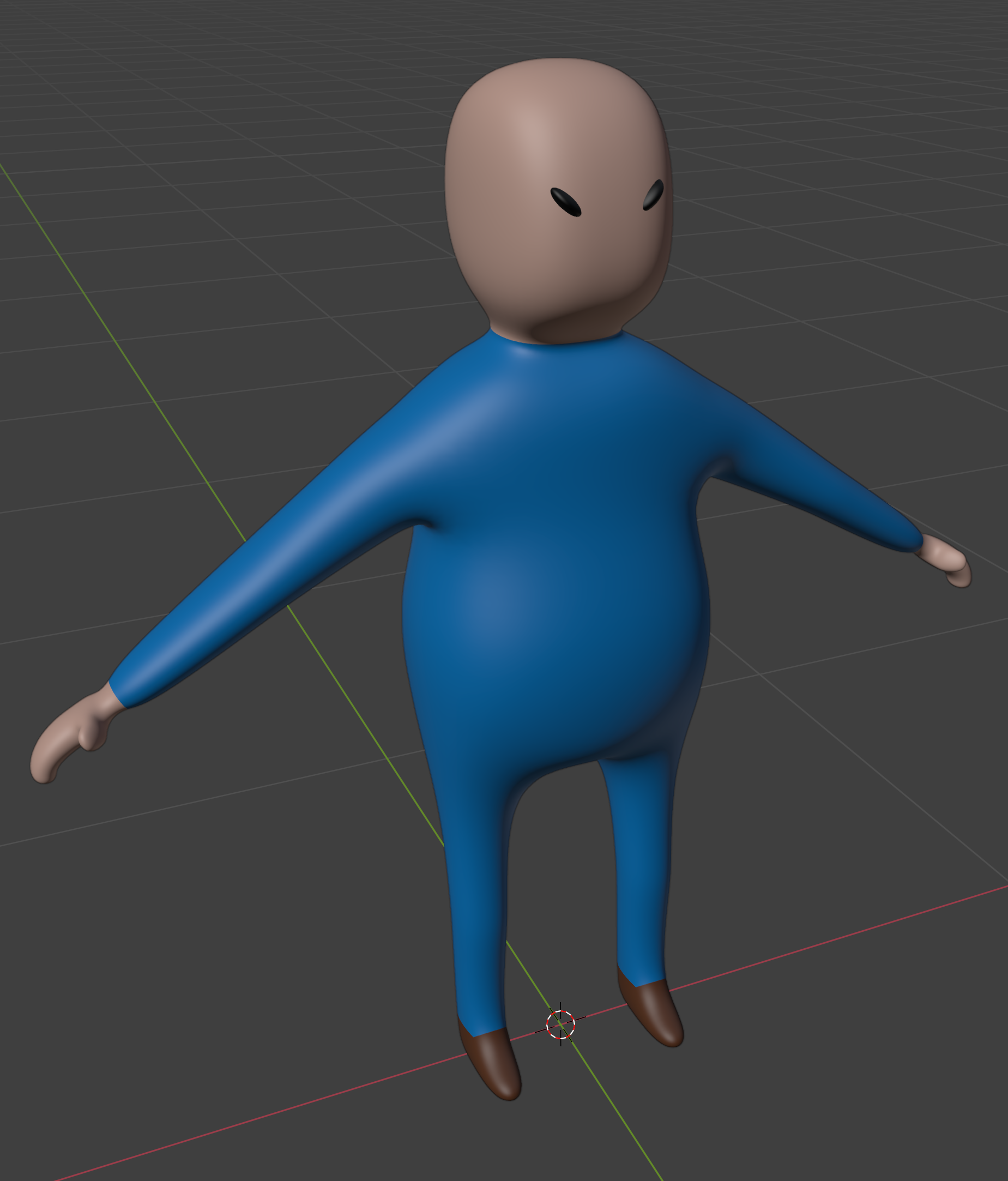 The bald main character of the game dressed in a blue jumpsuit